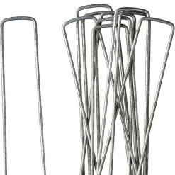 10 Agrafes métalliques Fixsol - Fixez, plantez, terminé