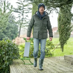 Banc vert agenouilloir - Jardinez sans mal de dos
