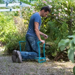 Banc vert agenouilloir - Jardinez sans mal de dos