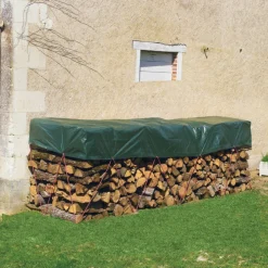Bâche de protection bois très résistante - Votre bois protégé vite