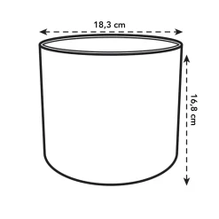 Cache-pot B for soft rond rose ELHO