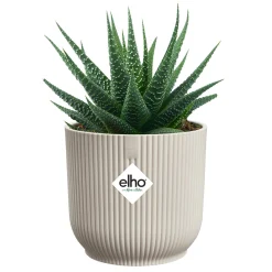 Cache-Pot Vibes fold rond Blanc lin ELHO - Style déco en 2 secondes