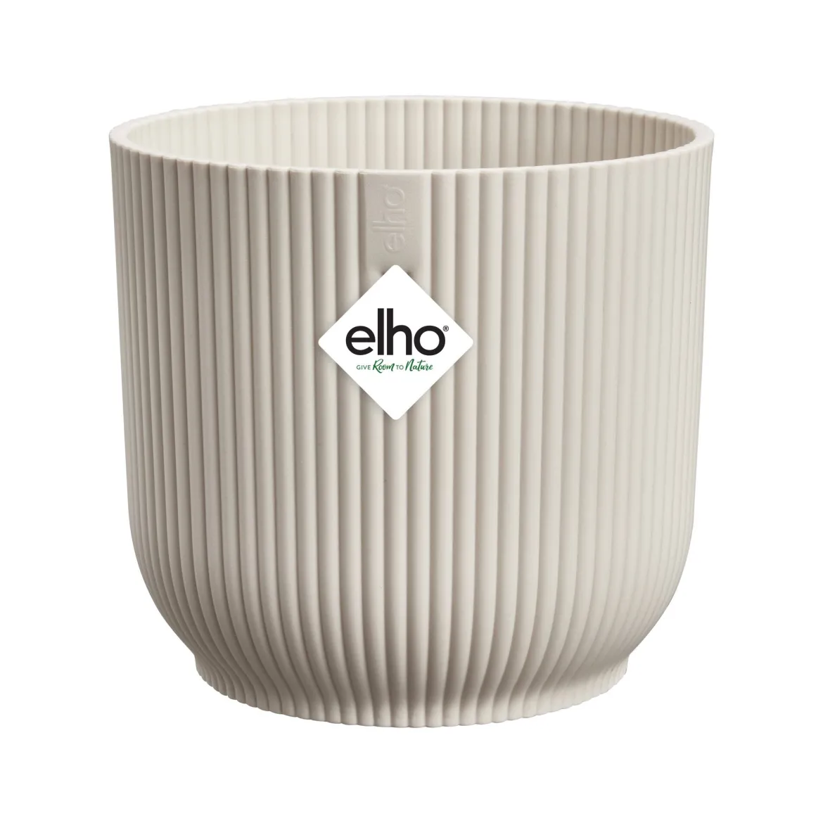 Cache-Pot Vibes fold rond Blanc lin ELHO - Style déco en 2 secondes