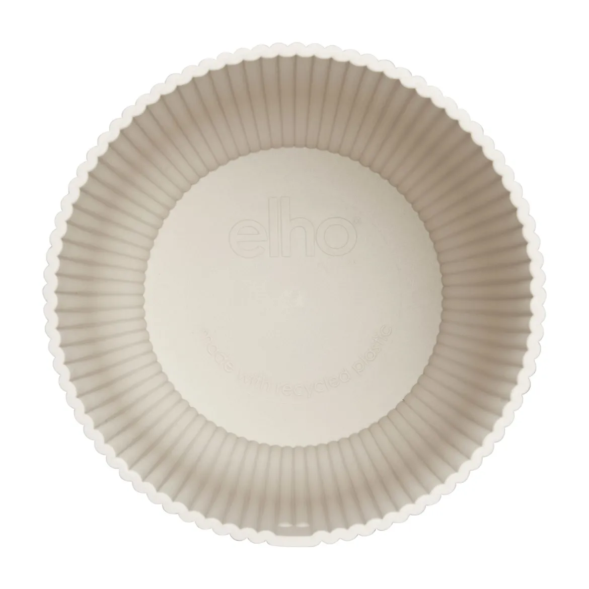 Cache-Pot Vibes fold rond Blanc lin ELHO - Style déco en 2 secondes