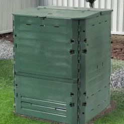 Composteur Thermo-king vert avec grille de fond