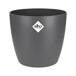 Elho Pot Brussels rond anthracite - Style anthracite chez vous