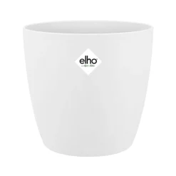 Elho Pot Brussels rond blanc - Déco prête en 1 minute