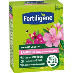 Engrais lauriers, roses et bougainvilliers FERTILIGENE - Des fleurs plus belles vite