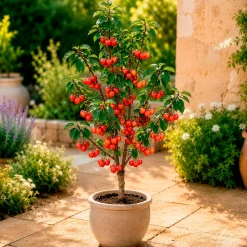 Mini-cerisier Spur Napoléon - Des cerises sur votre balcon