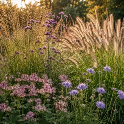 5 Vivaces roses et mauves - 5 plantes, un massif fleuri
